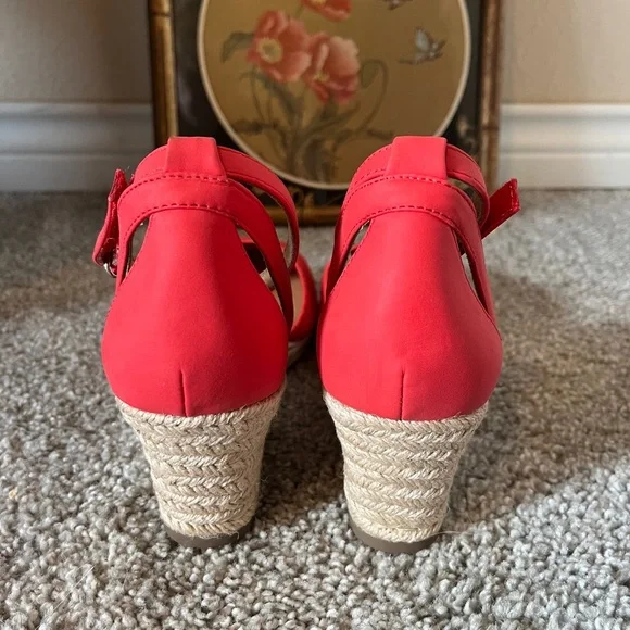 Joie "Sloan" Espadrille Ankle Strap Wedgie Shoes NWOT Size 7M - Picture 5 of 7